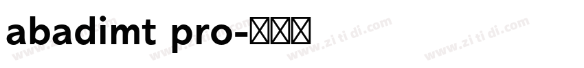 abadimt pro字体转换